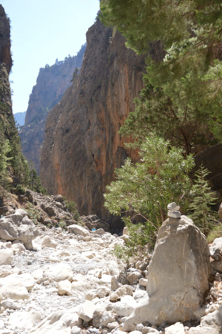 LES GORGES DE SAMARIA AU CALME SANS LA FOULE